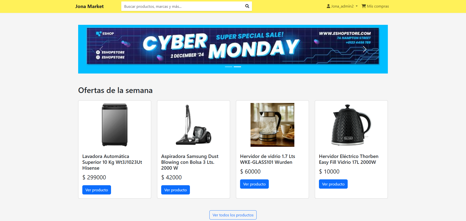 Gestión de Productos